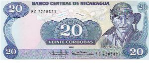 20 CORDOBAS

FC 7205321

P # 152 Banknote