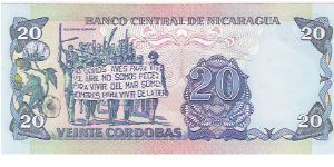 Banknote from Nicaragua