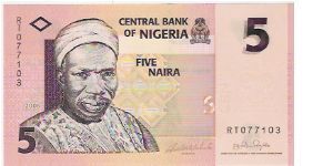 5 NAIRA

RT077103

NEW 2006 Banknote