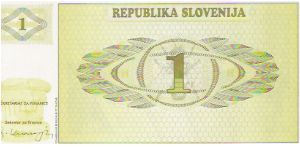 Banknote from Slovenia