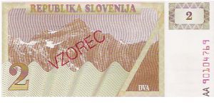 VZOREC

2 TOLAJEV

AA 90104769

P # 2S1 Banknote