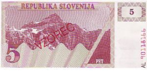 VZOREC

5 TOLARJEV

AL 90118166

P # 3S1 Banknote