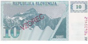 VZOREC

10 TOLARJEV

AK 90635462

P # 4S1 Banknote