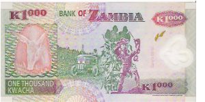 Banknote from Zambia