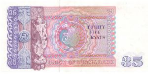 Banknote from Myanmar