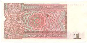 Banknote from Myanmar