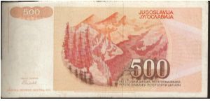 Banknote from Yugoslavia