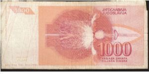 Banknote from Yugoslavia