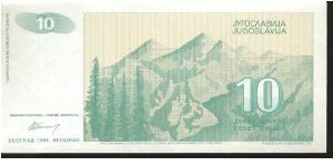 Banknote from Yugoslavia