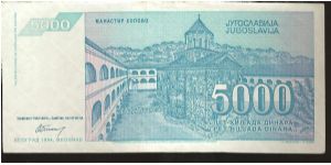 Banknote from Yugoslavia