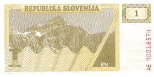 Banknote from Slovenia