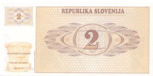 1990 REPUBLIKA SLOVENIJA 2 TOLARJEV

P2 Banknote
