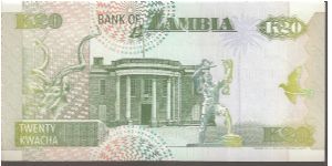 Banknote from Zambia