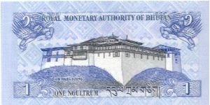 Banknote from Bhutan