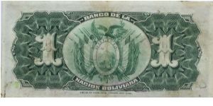 Banknote from Bolivia