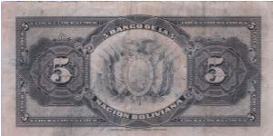Banknote from Bolivia