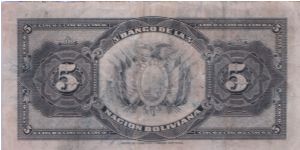 Banknote from Bolivia