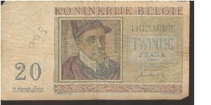 Banknote from Belgium