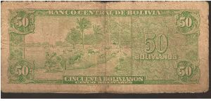 Banknote from Bolivia