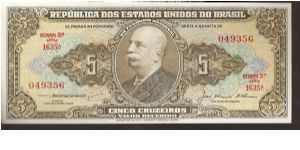 P158
5 Cruzeiros Banknote