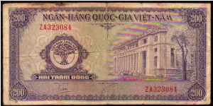 (Vietnam - South)

200 Dong
Pk 9 Banknote