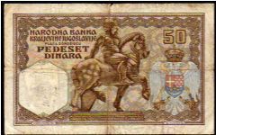 Banknote from Montenegro