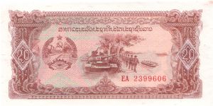 1979 BANK OF THE LAO PDR 20 KIP

P28a Banknote