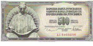 500 DINARA

AC  5999896

P # 91A Banknote
