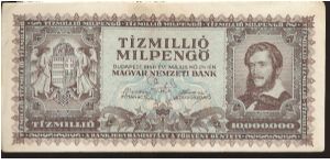 P129, 130
10 Million Pengo Banknote