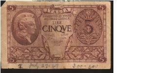 P31
5 Lira Banknote