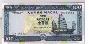 MACAU-$100 Banknote