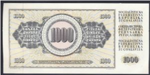 Banknote from Yugoslavia