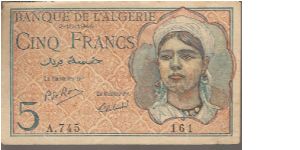 P 94
5 Francs Banknote