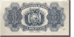 Banknote from Bolivia