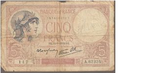 P83
5 Francs Banknote