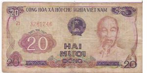20 DONG

ZI  3281246

P # 94 A Banknote