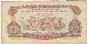 SOUTH VIETNAM

ONE DONG

AN  754592

P # R 4 Banknote