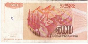 Banknote from Yugoslavia