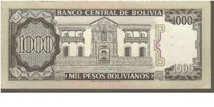 Banknote from Bolivia