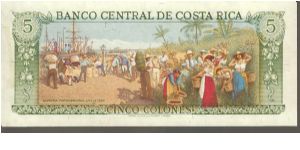 Banknote from Costa Rica