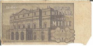 Banknote from Italy