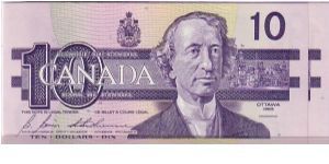 BANK OF CANADA-
 $10 BIRD SERIES- *** REPLACEMENT NOTES WITH PREFIX ATX Banknote