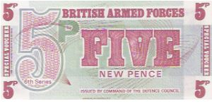 5 NEW PENCE 

6th SERIES

P # M 47 Banknote