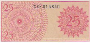 25 SEN

XEF013830

P # 93 Banknote