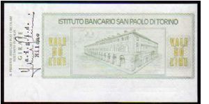 Banknote from Italy