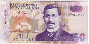 RESERVE BANK OF NZ
$50 Banknote