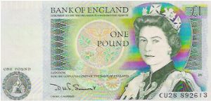 ONE POUND

CU28  892613

P # 377 B Banknote