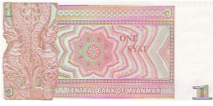 Banknote from Myanmar