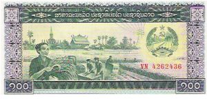 100 KIP

VN 4262436

P # 30 A Banknote
