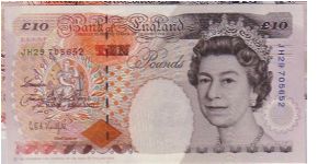 BANK OF ENGLAND-
 10 POUNDS Banknote